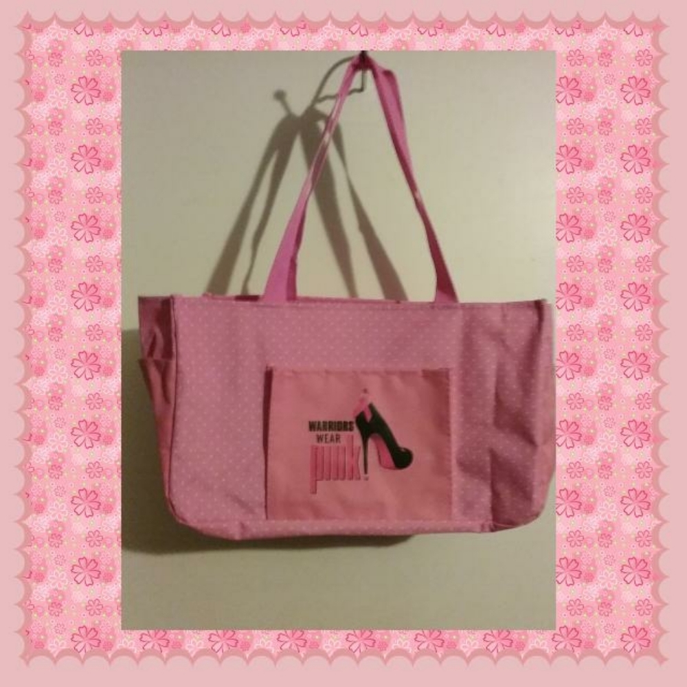 Tote Book Bag With Pockets